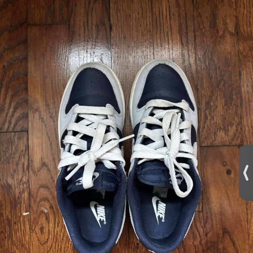 Nike Navy and White Casual Low-Top Sneakers
